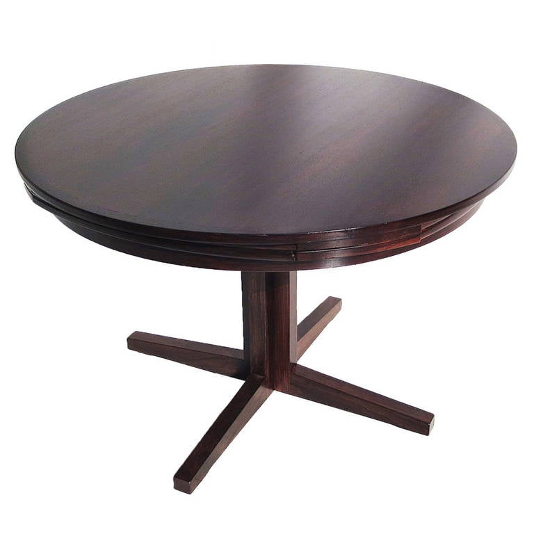 Rosewood Expanding "Flip Flop" Lotus Dining Table by Dyrlund at 1stdibs