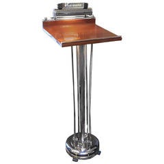 Used Art Deco Restored Podium, Lectern or Hostess Stand