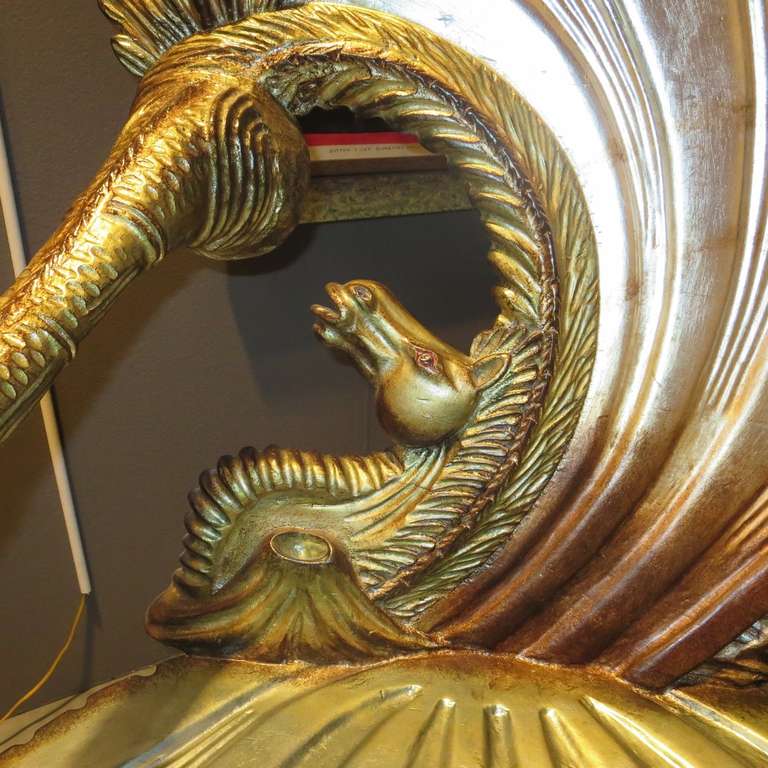 Giltwood Venetian Carved and Gilded Grotto Bench