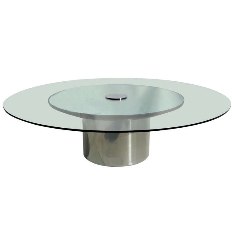 Polished Metal Gl And Mirror Coffee Table By Pace For At Polished Metal Gl And Mirror Coffee Table By Pace For