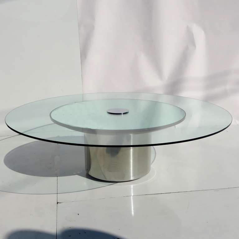 glass mirror coffee table