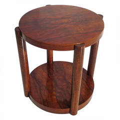 Art Deco Burled Occasional Table