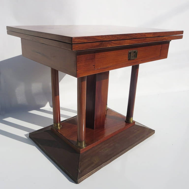 Expanding Art Deco Game Table in Rosewood 2