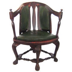 Antique 18th Century Colonial Portuguese Rosewood Armchair