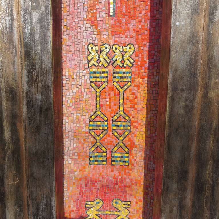 Lighted Mosaic Columns from SS Santa Rosa Ocean Liner - 7 Available In Good Condition In North Hollywood, CA