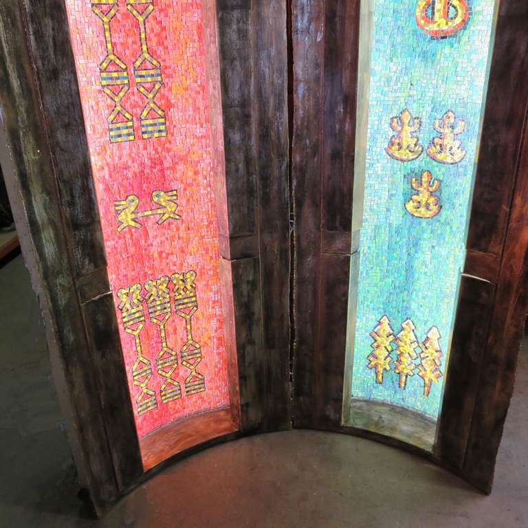 Lighted Mosaic Columns from SS Santa Rosa Ocean Liner - 7 Available 1