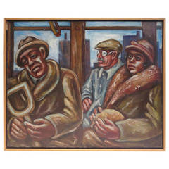 WPA Style Depression Oil Painting by Morris Topchevsky