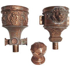 Monumental Gothic Copper Gutter System - Multiple Elements