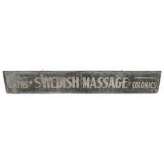 Swedish Massage and Colonics Street Sign