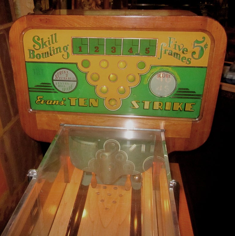 vintage bowling arcade game