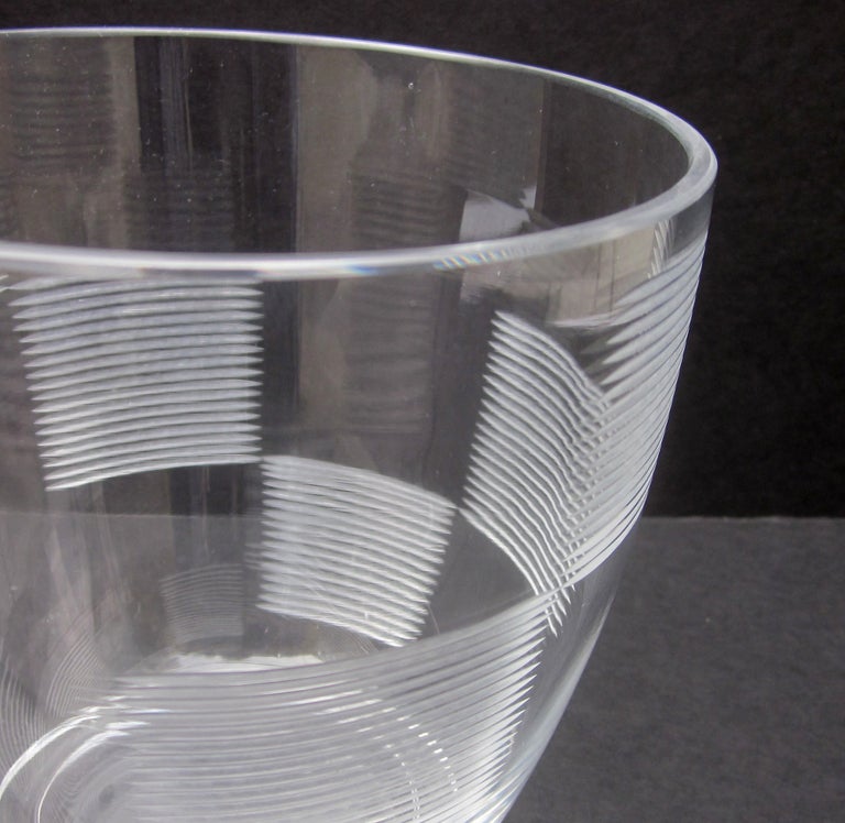 Art Deco Walter Dorwin Teague Etched Vase for Steuben