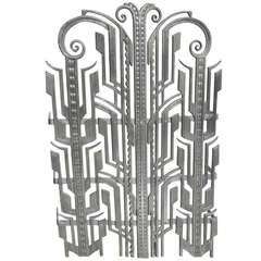 Elaborate Art Deco Iron Grates - Five Available