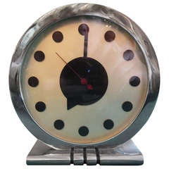 Vintage Gilbert Rohde Art Deco Table Clock for Herman Miller