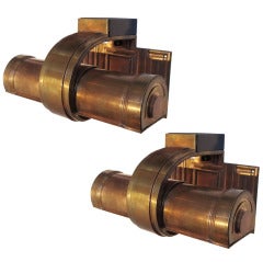 Art Deco Bronze Wall Sconces