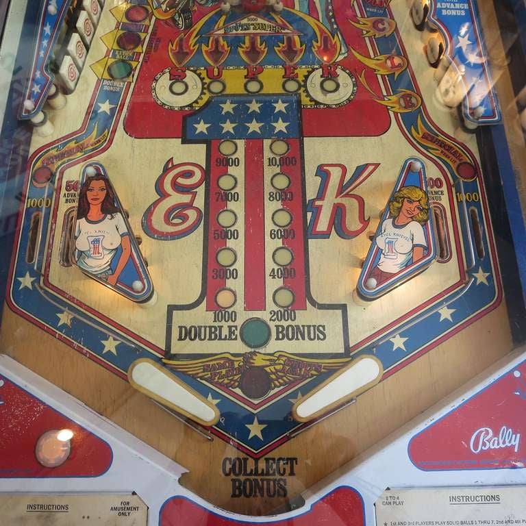 evel knievel pinball for sale