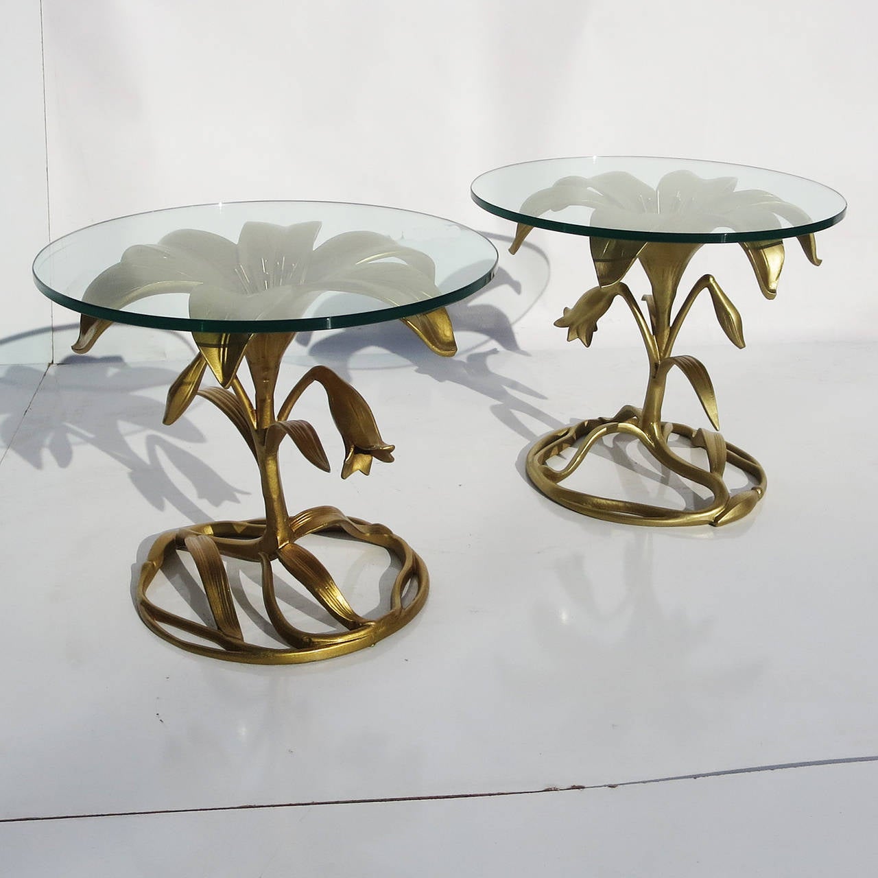 Mid-Century Modern Gilded Metal 