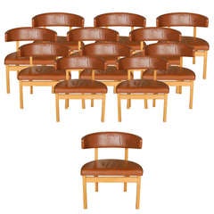 Set of 8 Conference Chairs by Borge Mogensen