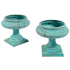 Verdigris Copper Urn