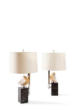 Pair of Mineral Table Lamps