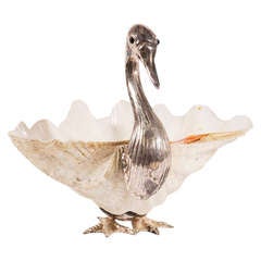 Maison Charles Silver-plated Swan