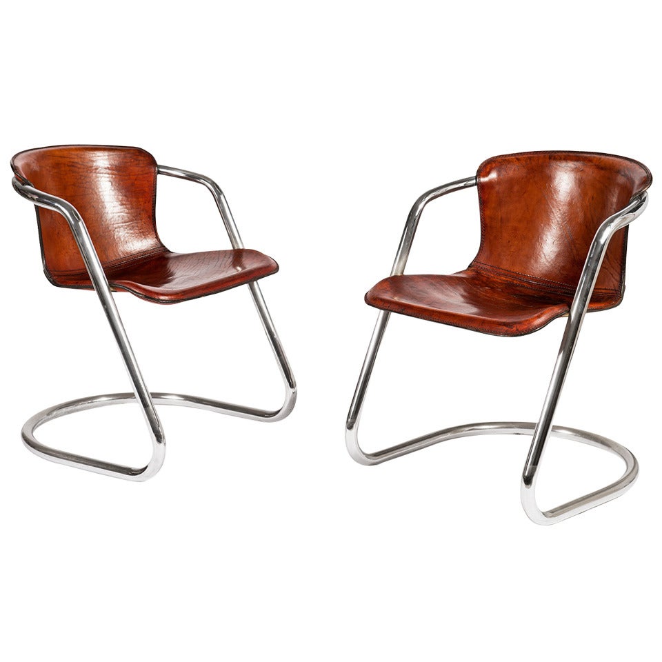 Pair of Pelle Chairs