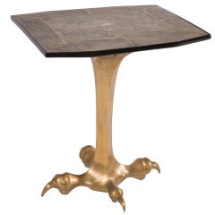 Brass Claw Drink Table by Sylvan