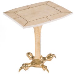 Brass Claw Drink Table by Sylvan