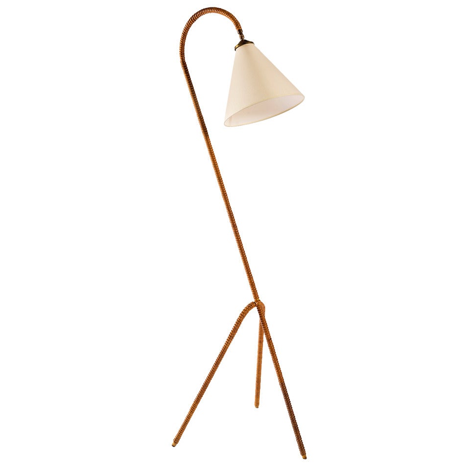 Osier Floor Lamp by Jacques Biny