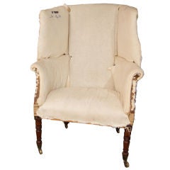 Regency Barrel Back Wing Chair