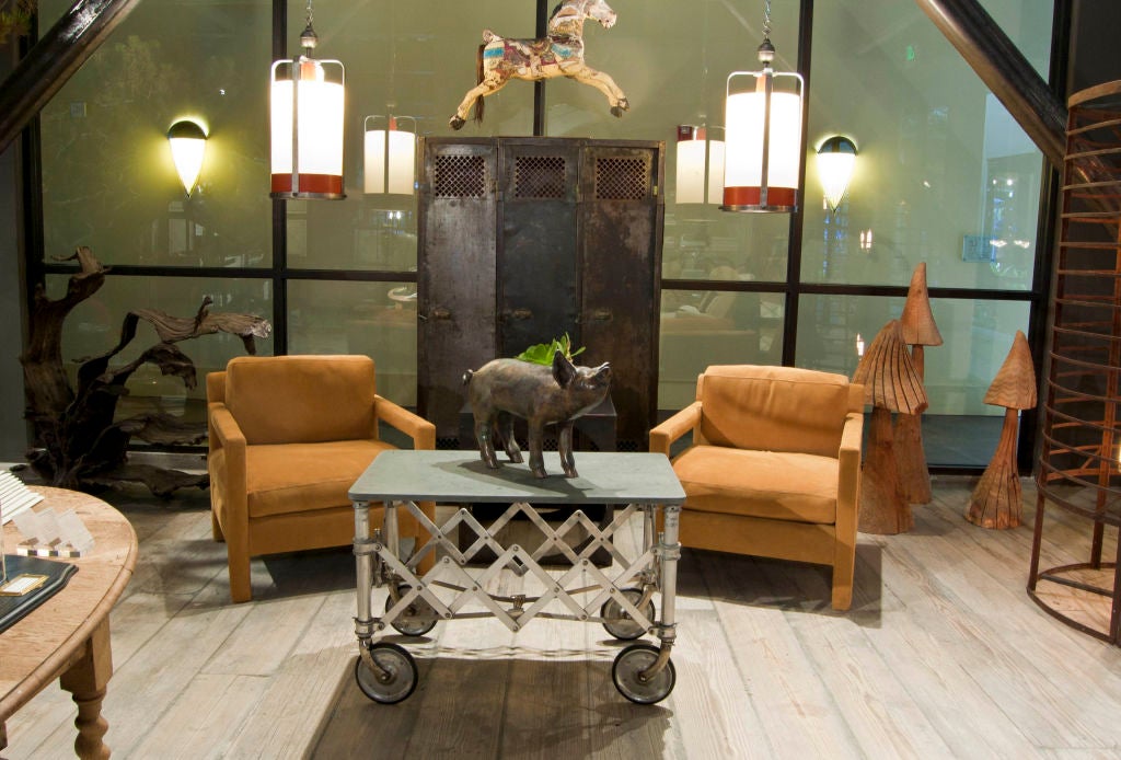 luxurious fully upholstered suede loung chairs squared construction, padded arms<br />
deep set dreamy sitting