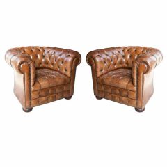 Pair of Chesterfield Club Chairs