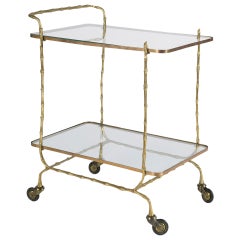Bamboo Bar Cart
