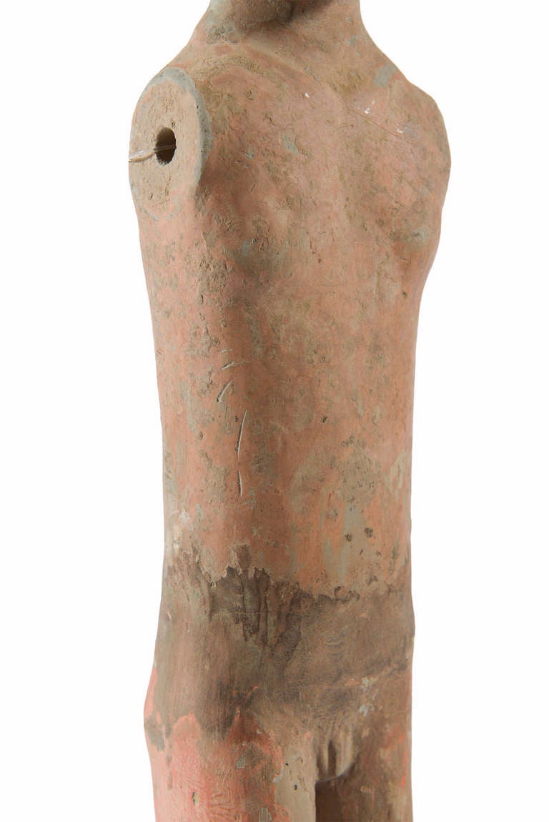 18th Century and Earlier Terracotta Figure from the Han Dynasty For Sale