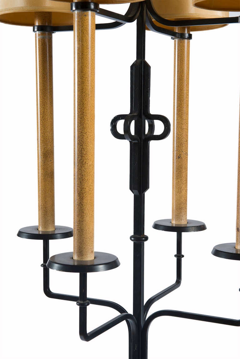 American Wrought Iron Floor Lamp