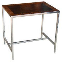 Rectangle Chrome Side Table