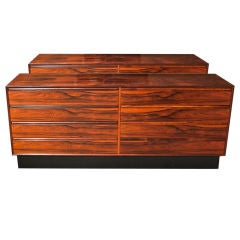 A Pair of Westnofa Rosewood Chest of Drawers