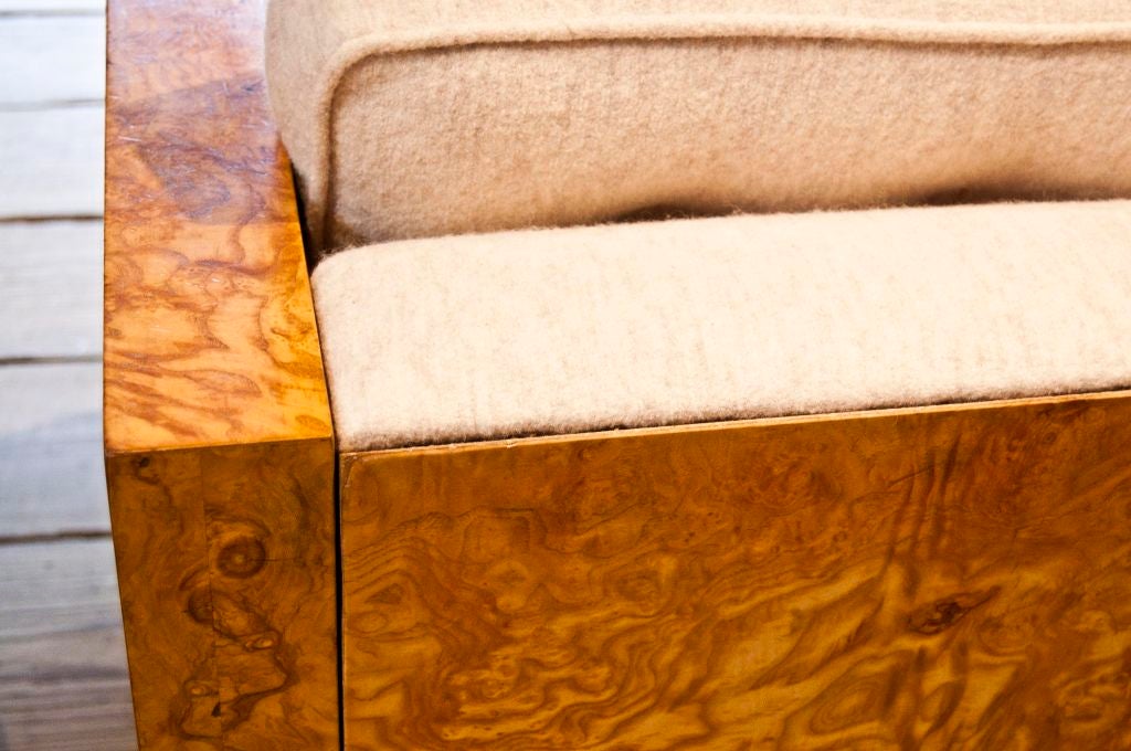 Burled Olivewood Sofa by Milo Baughman 6