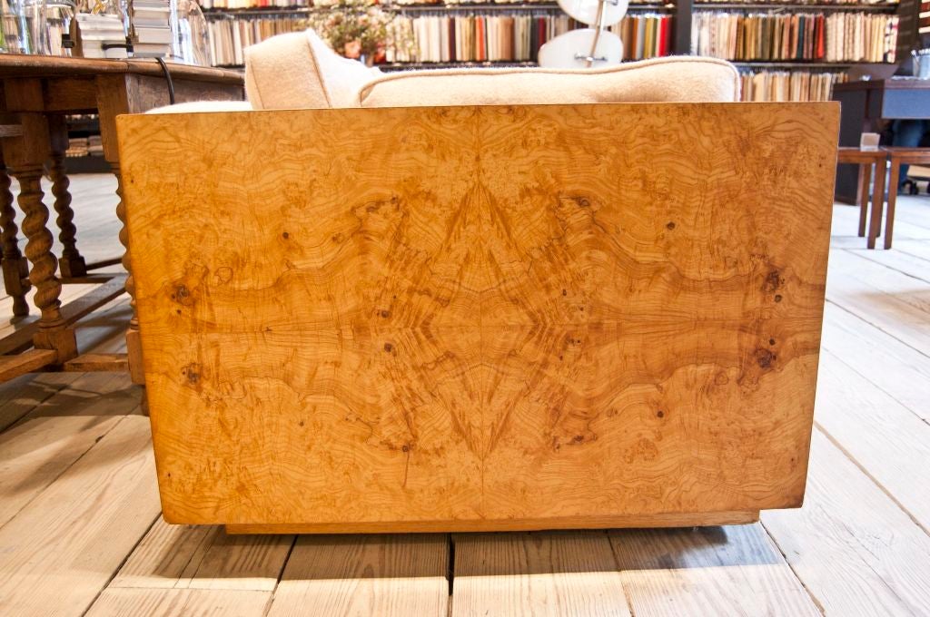 Burled Olivewood Sofa by Milo Baughman 4