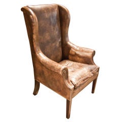 19th C. Wing Back Chair