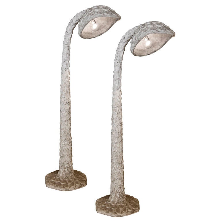 Pair of Marsh Pod Floor Lamps For Sale