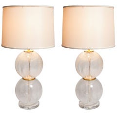Retro Pair of Bubble Lamps