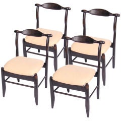 Set of 4 Fumay Chairs by Guillerme et Chambron