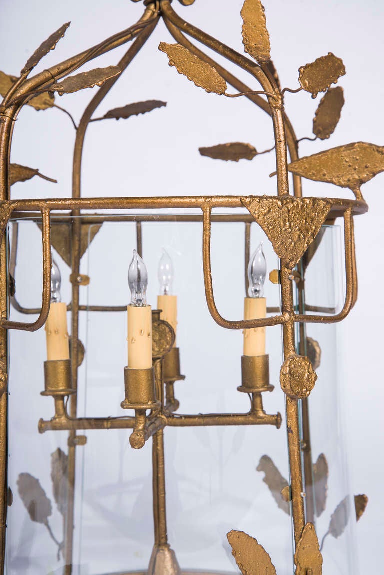 Mid-20th Century Gilt Birdcage Lanterns
