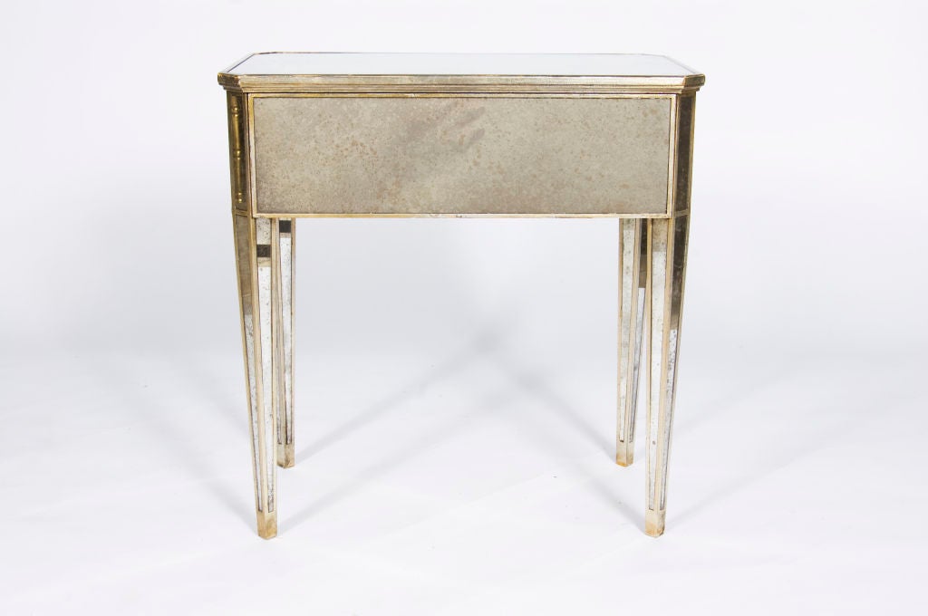Mirrored Art Deco Side Tables