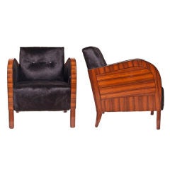 Pair of Art Deco Jacaranda Chairs