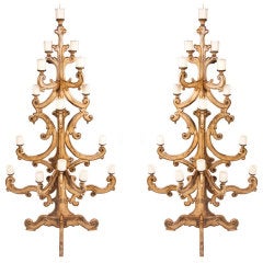 Pair of Baroque Style Prickets