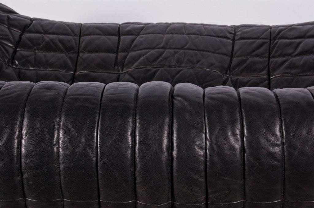 Black Leather Living Scape - Two Seater by Cinna Annie Hieronim 2