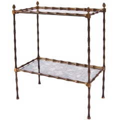 Bagues Style Two-Tiered Side Table