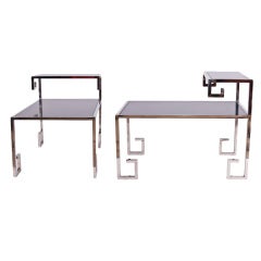 Pair of Grecian Key Tables