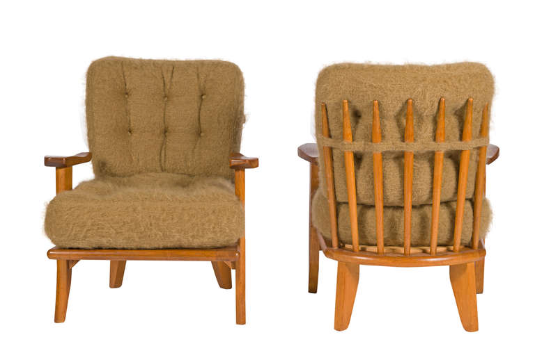 Pair of Armchairs by Guillerme et Chambron 1
